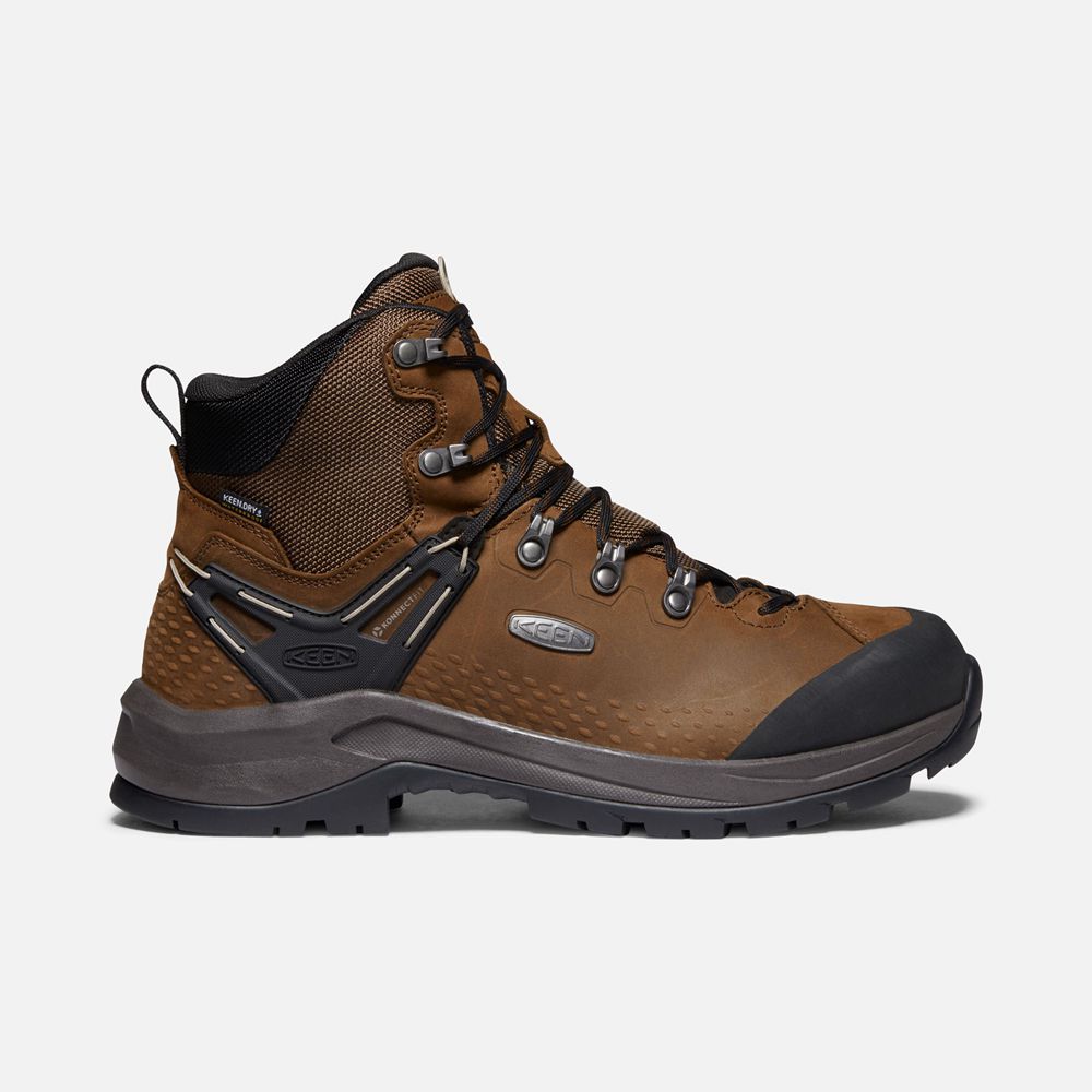 Keen Outdoor Bot Erkek Kahverengi/Siyah - Wild Sky Waterproof - Türkiye VAEB38249